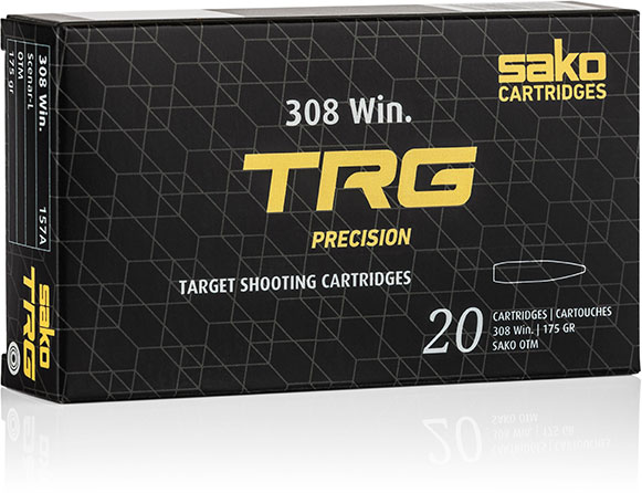 Sako TGR Precision Ammunition C629157ASA10X, 308 Winchester, Lapua Scenar L, 175 GR, 2625 fps, 20 Rd/bx