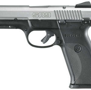 Ruger SR9 Standard 9mm 4.14″ 10+1 Black Syn Grip & Frame Brushed SS Slide