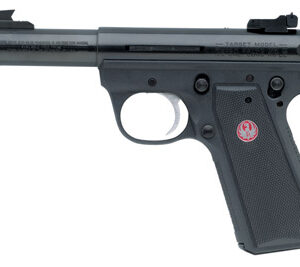 Ruger 22/45 Target 22 LR 4″ 10+1 Black Zytel Grip Blue Steel