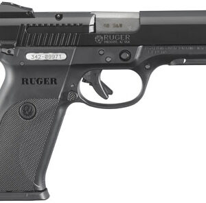 Ruger SR40 Standard 40 S&W 4.14″ 15+1 Black Syn Grip Black/Black Nitride