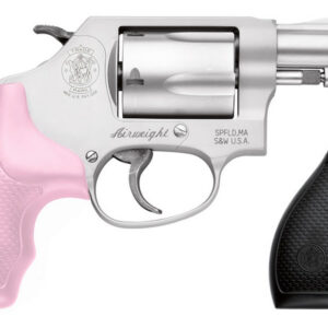 Smith & Wesson Model 637 38 Special J-Frame Revolver with Pink Grips