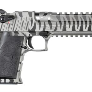 Magnum Research Desert Eagle Mark XIX 50 AE Pistol with White Tiger Stripe Finish