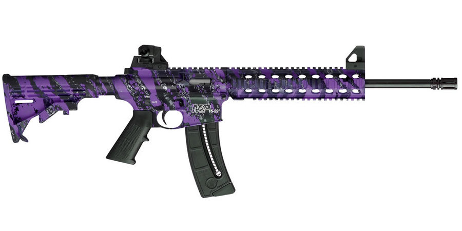 Smith & Wesson M&P15-22 22 LR Purple Platinum Semi-Auto Rimfire Rifle