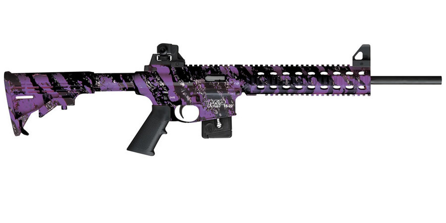 Smith & Wesson M&P15-22 22 LR Purple Platinum Semi-Auto Rimfire Rifle (Compliant)