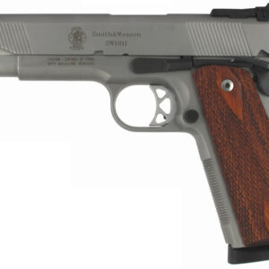 Smith & Wesson SW1911 45 ACP Stainless Centerfire Pistol with Adjustable Sight