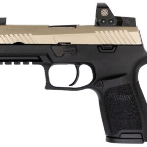 Sig Sauer P320 Compact Two-Tone RX 9mm Pistol with ROMEO1 Reflex Sight and Nickel PVD Slid