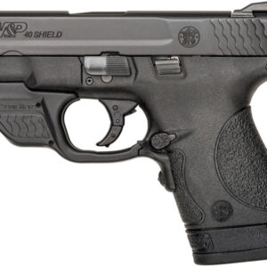 Smith & Wesson M&P40 Shield 40 S&W Centerfire Pistol with Green Crimson Trace Laserguard
