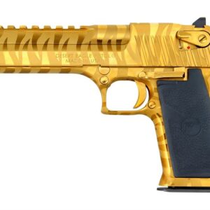 Magnum Research Mark XIX 357 Mag Titanium Gold Pistol with Tiger Stripes