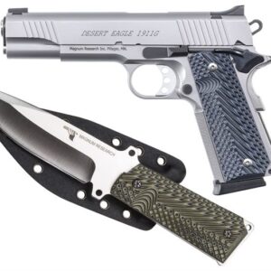 Magnum Research Desert Eagle 1911 G. 45 ACP Full-Size Stainless Pistol with Knife/Sheath Package