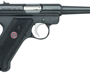 Ruger 10104 Mark III Standard 22LR 4.75″ 10+1 Black Syn Grip Blue Steel