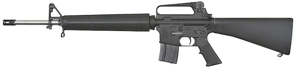 Armalite M15ASBNM Tactical AR-15 Rifle, 223 Remington, 20″ Chrome Lined, Semi-Auto, Black Fbrglass Stock, Black Steel Finish, w/Natl Match Trigg, 10/30 Rds