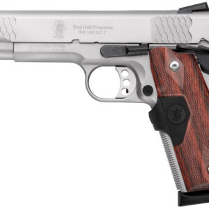 Smith & Wesson SW1911 CT E-Series 45ACP Stainless Pistol with Crimson Trace Lasergrips