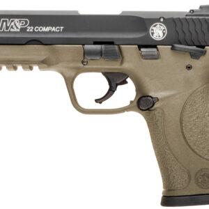 Smith & Wesson M&P22 Compact 22LR Flat Dark Earth (FDE) Suppressor Ready