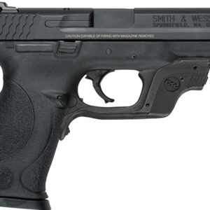 Smith & Wesson M&P9 9mm Full-Size Pistol with Crimson Trace Green Laserguard and No Thumb Safety
