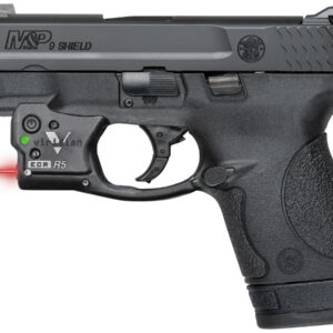 Smith & Wesson M&P9 Shield 9mm Centerfire Pistol with No Thumb Safety and Viridian R5 Red Laser