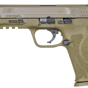 Smith & Wesson M&P9 M2.0 9mm FDE Centerfire Pistol with 5-Inch Barrel and No Thumb Safety