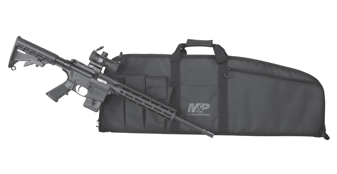 Smith & Wesson M&P15-22 Sport 22LR Rimfire Rifle with Red/Green Dot Optic and Duty Series Gun Ca