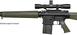 Armalite A4 Semi-Auto Carbine 10A4F, 308 Winchester, 20 in Chrome Lined, Green Synthetic Stock, Black Finish