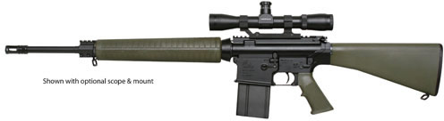 Armalite A4 Semi-Auto Carbine 10A4F, 308 Winchester, 20 in Chrome Lined, Green Synthetic Stock, Black Finish