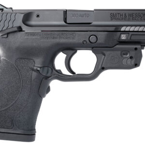Smith & Wesson M&P380 Shield EZ 380 ACP Pistol with Green Crimson Trace Laser Guard and Thumb Sa