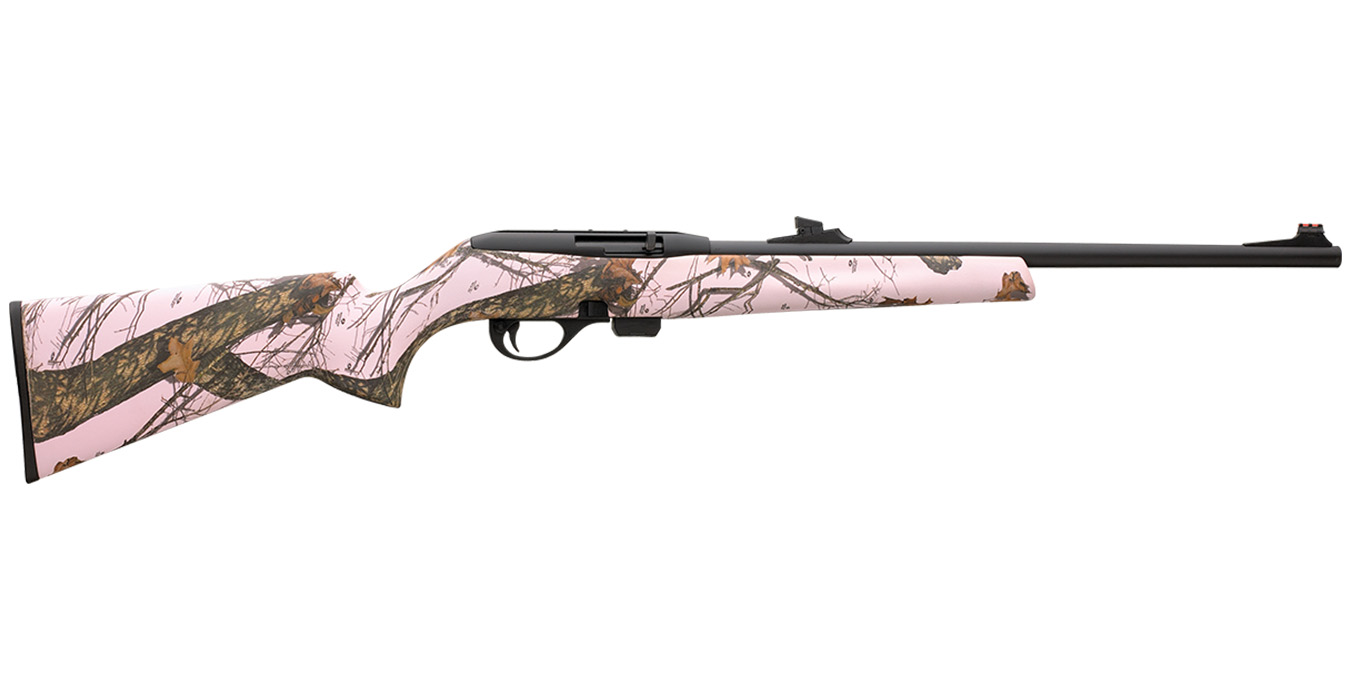 Remington Model 597 22 LR Semi-Auto Rifle with Mossy Oak Pink Stock