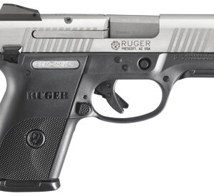 Ruger SR9C Compact 9mm 3.5″ 10+1 Black Syn Grip & Frame Brushed Stainless