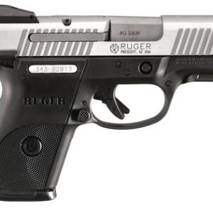 RUGER SR40C Compact .40 Smith & Wesson 3.5 Inch Barrel Brushed Stainless Steel Slide 15 Round