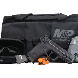 Smith & Wesson M&P380 Shield EZ 380 ACP Range Kit with Handgun Case, Hearing/Eye Protection and Cleaner
