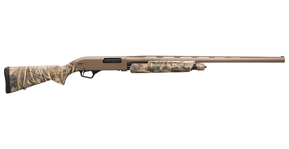 Winchester SXP Hybrid Hunter 20 Gauge Pump Shotgun with Realtree Max-5 Camo Stock and FDE Permacote Barrel