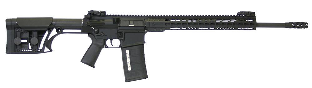 Armalite AR-10 Tactical Rifle AR10TAC20, 308 Winchester, 20″, MBA-1 Stock, Black Finish, 25 Rds