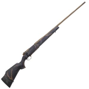 Weatherby Mark V Weathermark Limited Cerakote Black Bolt Action Rifle – 257 Weatherby Magnum – 26in