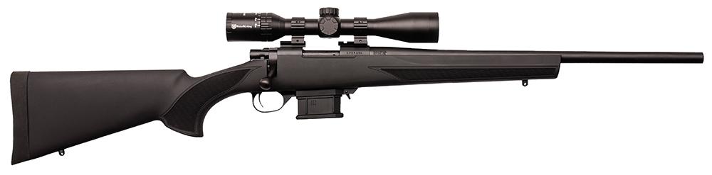 Howa Mini Action Rifle w/Scope HMP60202, 223 Remington, 22″, Black Hogue Overmolded Stock, Blued Finish, 10 Rds