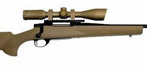 Howa Ranchland Compact Rifle Combo HGR36209S, 243 Winchester, 20 in, Coyote Sand Synthetic Stock, Blue Finish, w/Scope & Rings