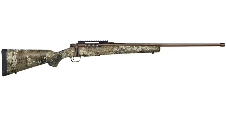 Mossberg Patriot Predator 6.5 PRC Bolt-Action Rifle with Strata Camo Synthetic Stock and Cerakote Brown Barrel