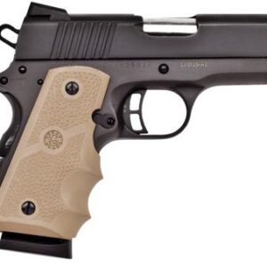 Howa Citadel M-1911 Pistol CIT45CSPHSND, 45 ACP, 3.5″, Sand Hogue Grips, Black Finish, 7 Rds