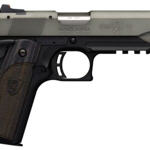 Browning 1911-22 22 LR Black Label Gray with Rail