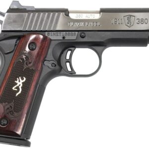 Browning 1911-380 Medallion Pro Compact 380 ACP with Checkered Rosewood Grips