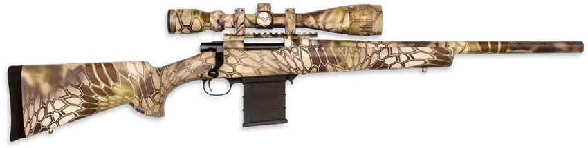 Howa Hogue Kryptek Full Dip Package Rifle HKF93127KHF, 308 Win, 20″, Highlander Camo Stock and Finish, Nikko Scope