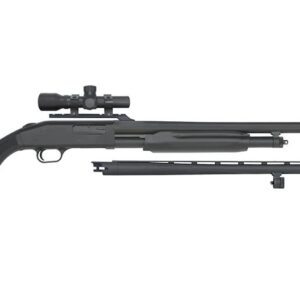 Mossberg 500 12 Gauge Combo Shotgun with Deer/Field Barrel and Dead Ringer 2.5x20mm Scope