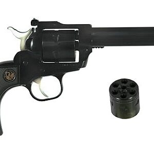 Ruger 10621 Single-Six Convertible 22LR/22Mag 5.5″ 6rd w/AS Blk Rubber Grip Blue