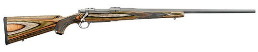 Ruger 77 Bolt 223 Remington/5.56 NATO 22″ Green/Brown Laminate Matte Stain