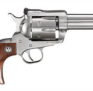 Ruger Blackhawk New Model 357 RemMag 4.62″ 6rd Rosewood Grip Satin Stainless