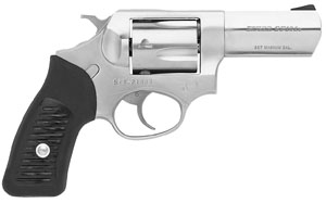 Ruger SP101 Standard 357 RemMag 3.06″ 5 Rubber Grip Satin Stainless