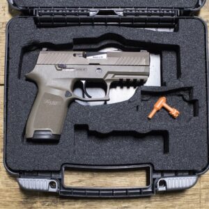 Sig Sauer P320 Compact 9mm Flat Dark Earth Police Trade-in Pistols with Night Sights (Very Good Condition)