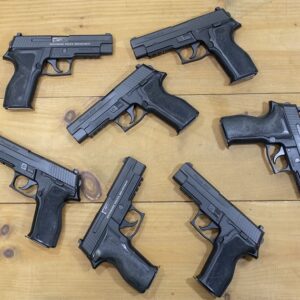 Sig Sauer P226R 40 S&W DAK Police Trade-in Pistols with Menominee Police Department Stamp (Fair Condition)